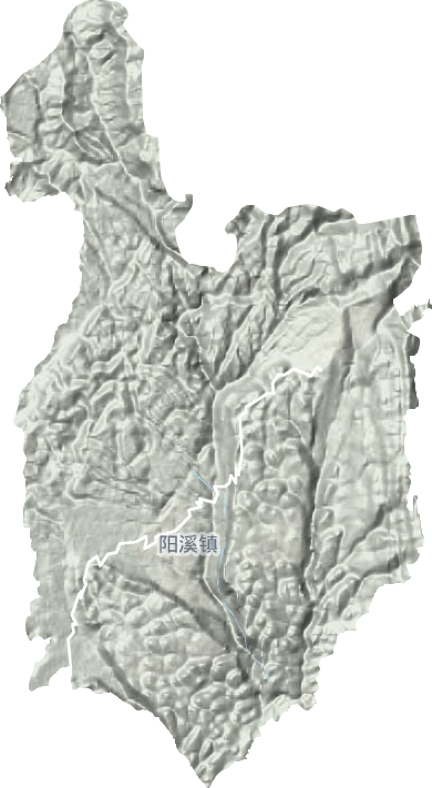 阳溪镇地形地图