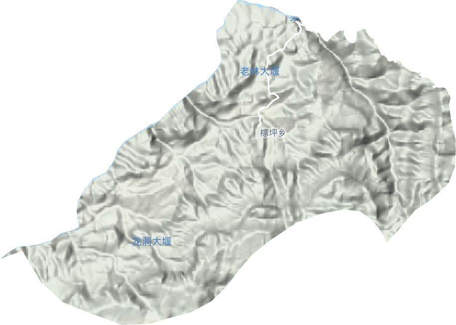 棕坪乡地形地图
