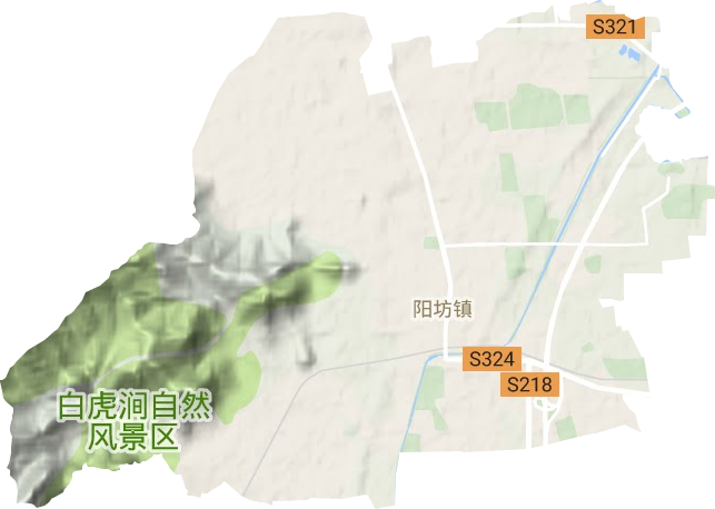 阳坊镇地形地图