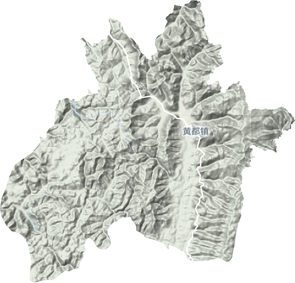 黄都镇地形地图
