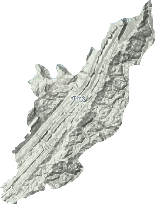 红丝乡地形地图