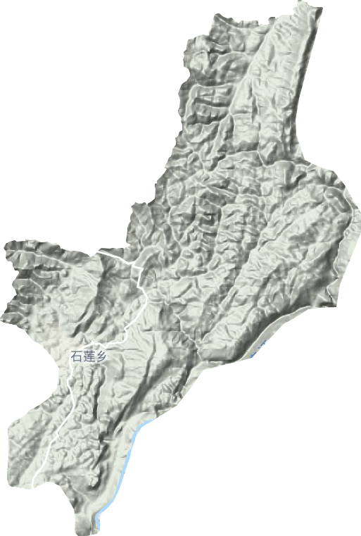 石莲镇地形地图