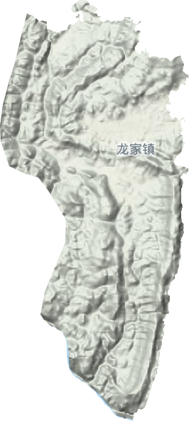 龙家镇地形地图