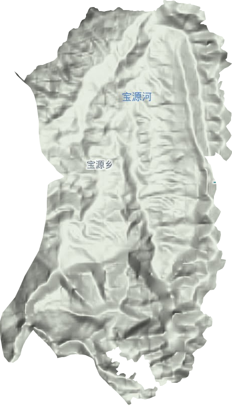 宝源乡地形地图