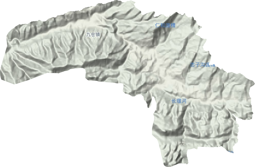 九仓镇地形地图