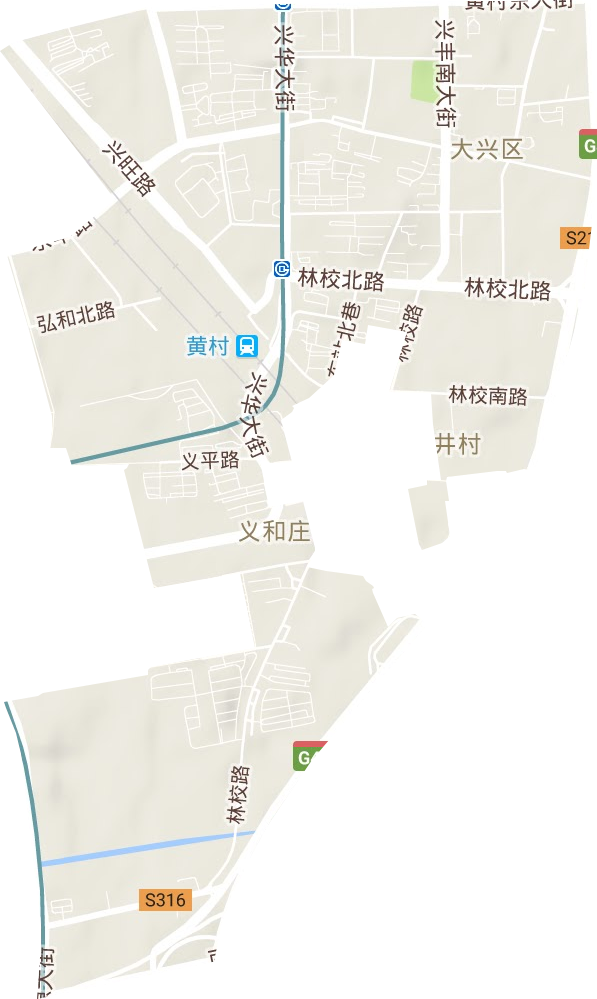 林校路街道地形地图