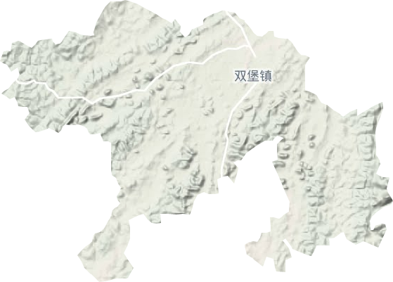双堡镇地形地图