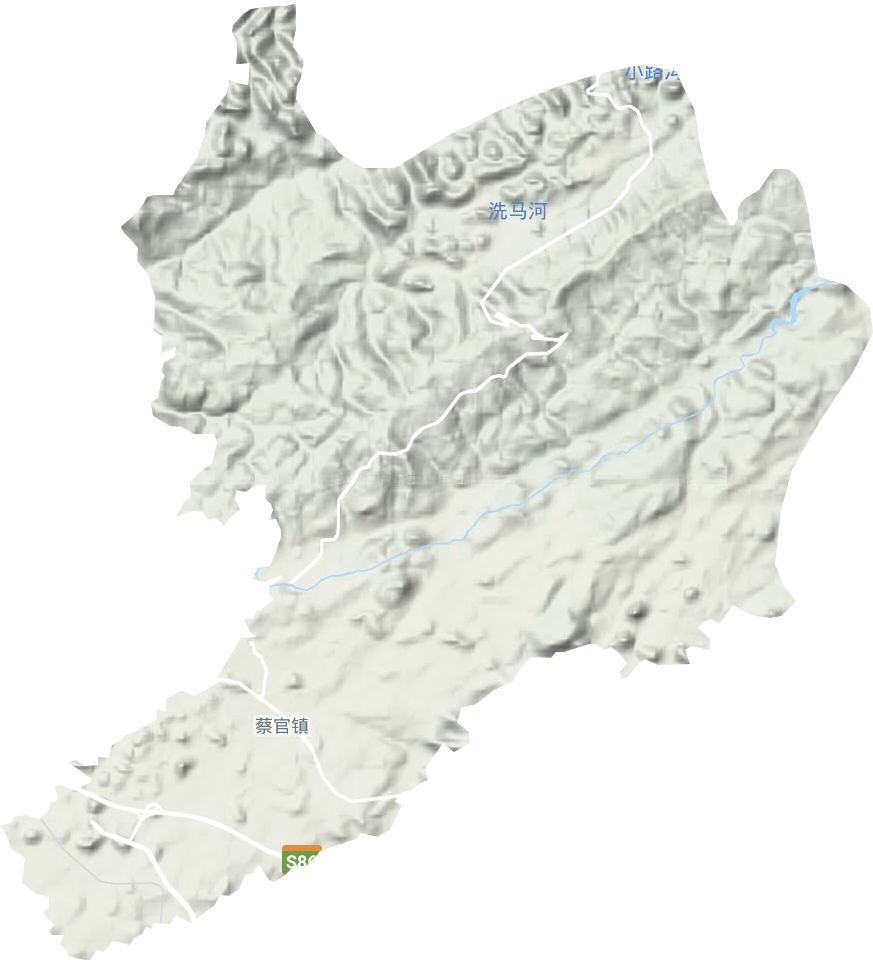 蔡官镇地形地图
