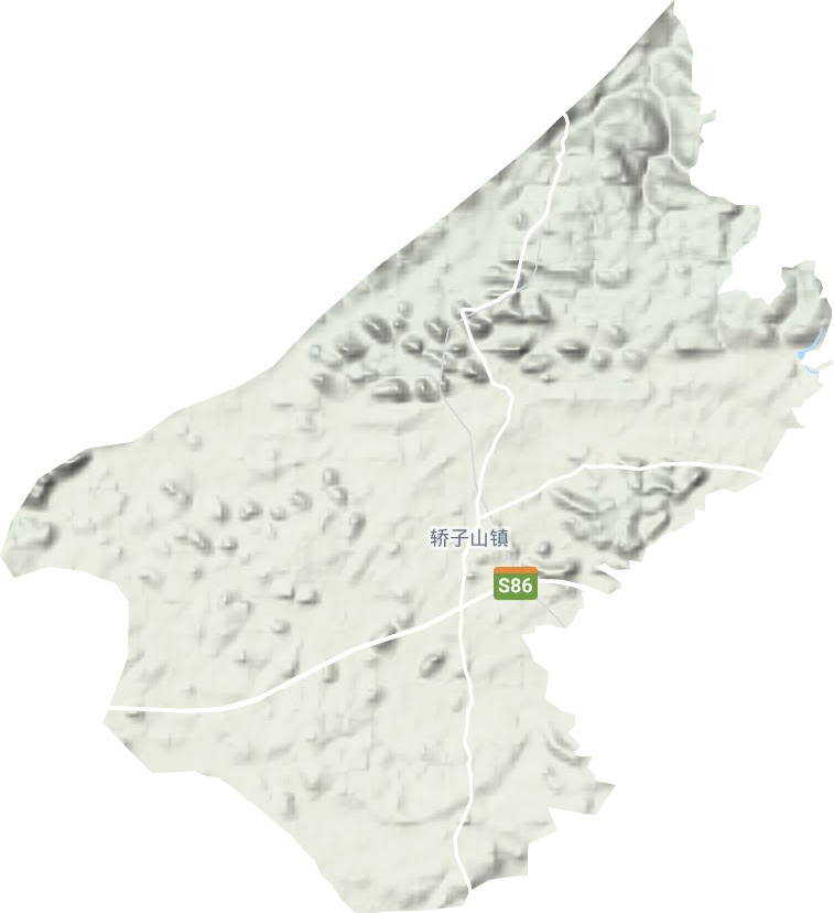轿子山镇地形地图