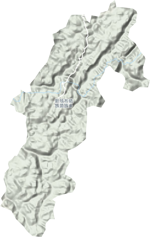新场布依族苗族乡地形地图