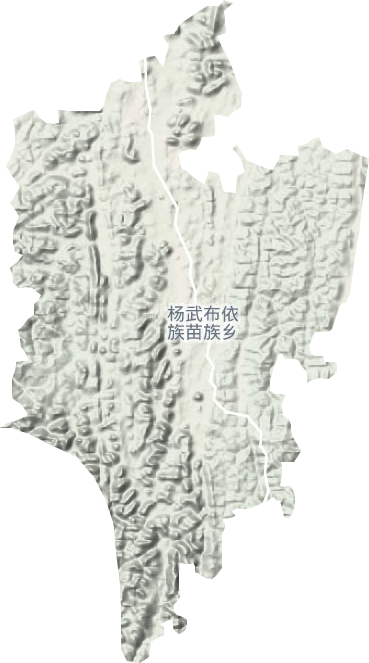 杨武布依族苗族乡地形地图