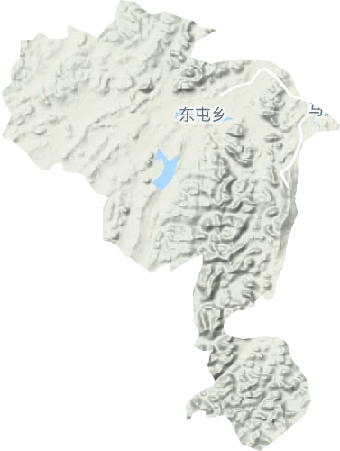 东屯乡地形地图