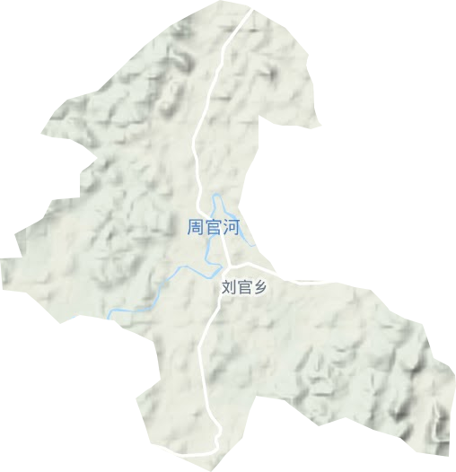 刘官乡地形地图