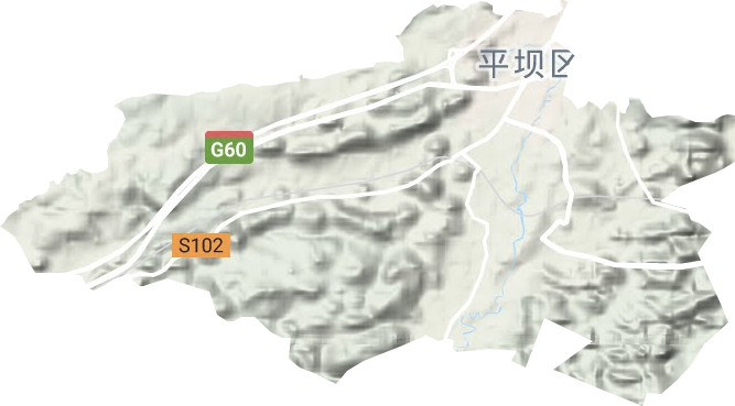 安平街道地形地图