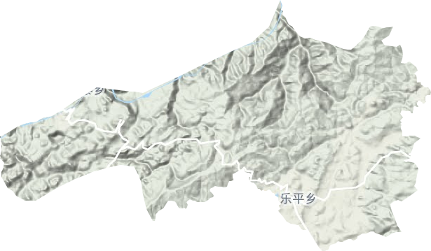乐平镇地形地图