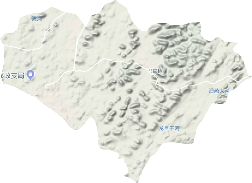 马官镇地形地图