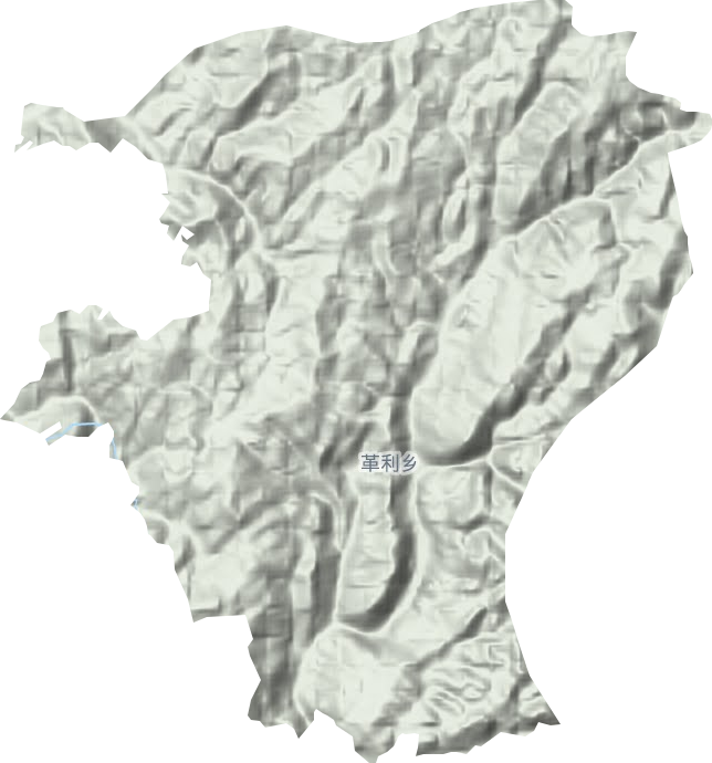 革利乡地形地图