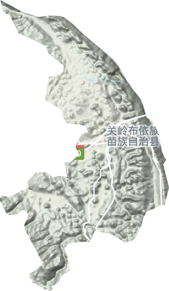 关索街道地形地图