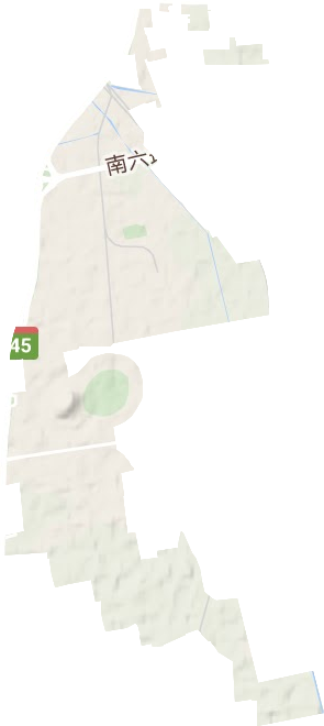 天宫院街道地形地图