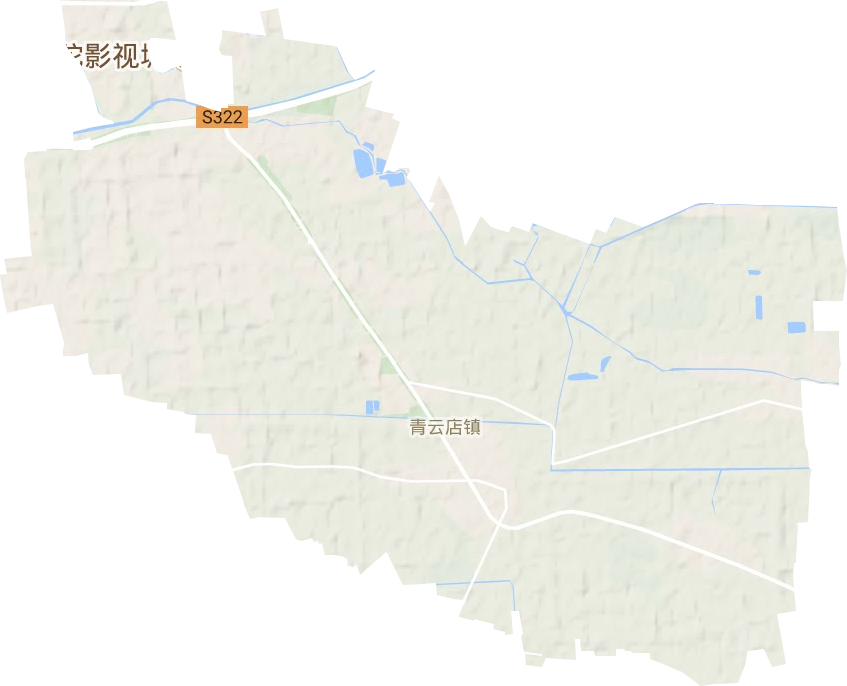 青云店镇地形地图