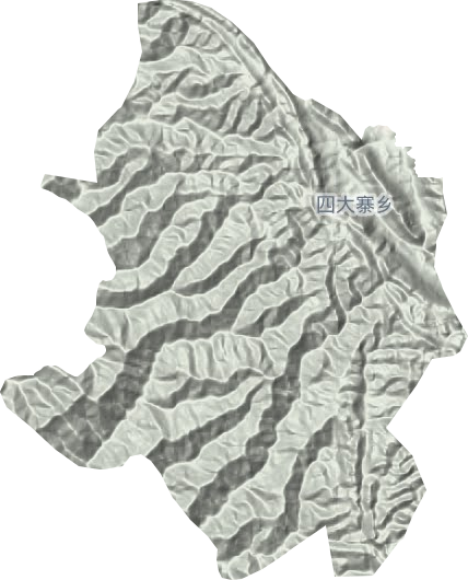 四大寨乡地形地图