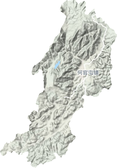 何官屯镇地形地图