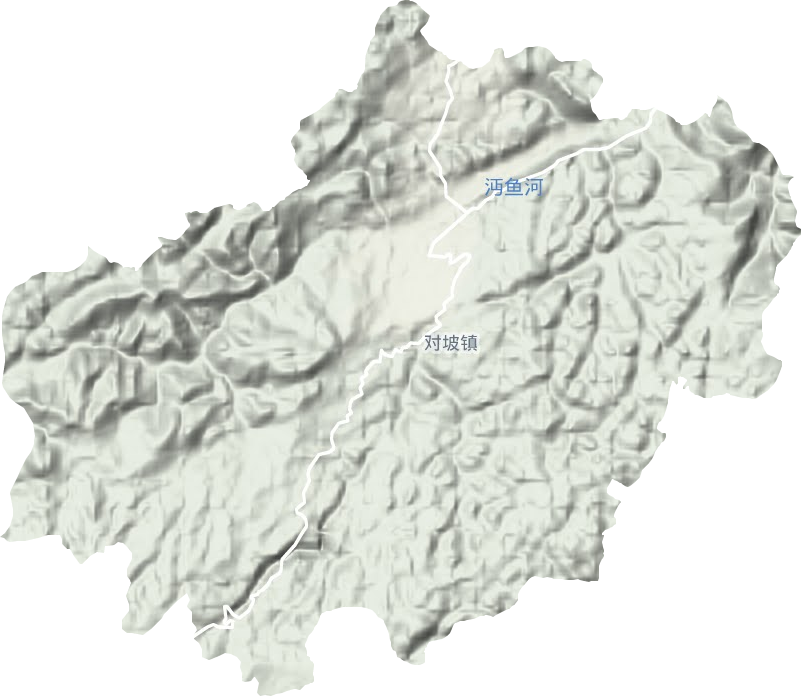 对坡镇地形地图