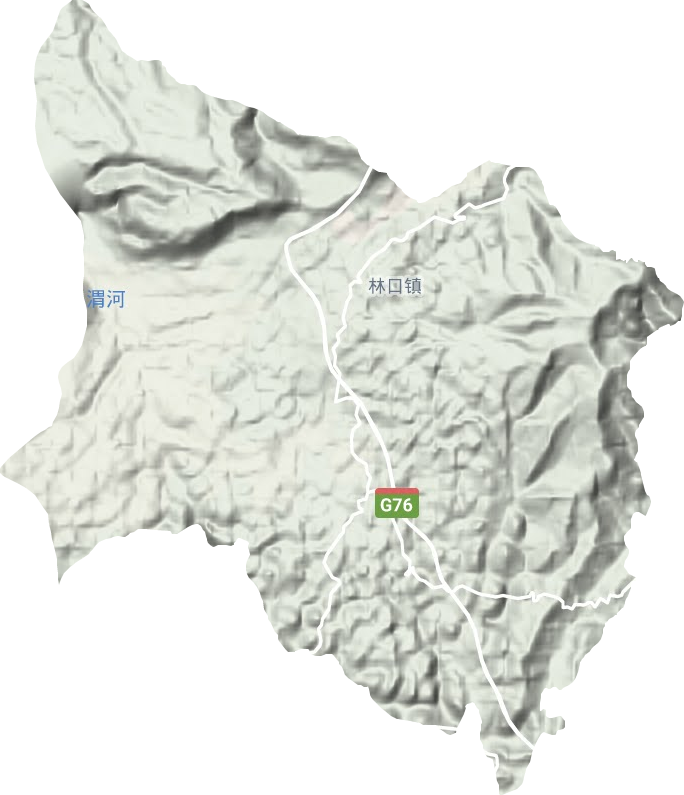 林口镇地形地图