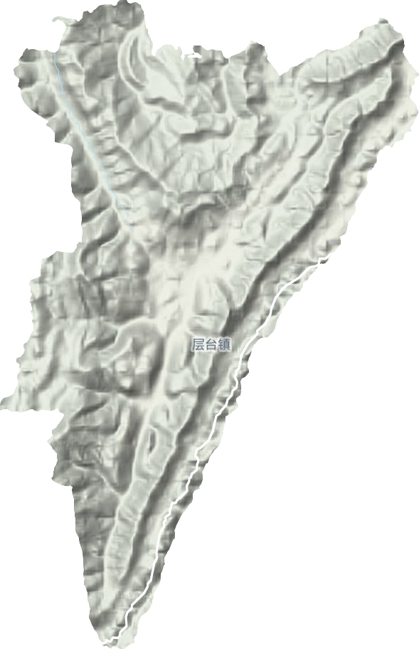 层台镇地形地图