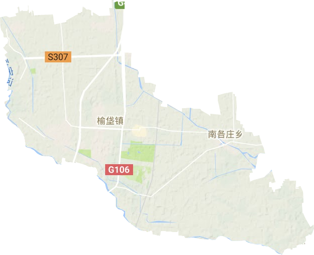 榆垡镇地形地图