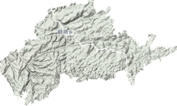 野角乡地形地图