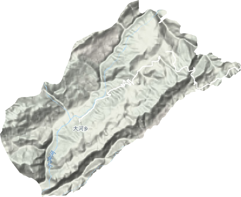 大河乡地形地图
