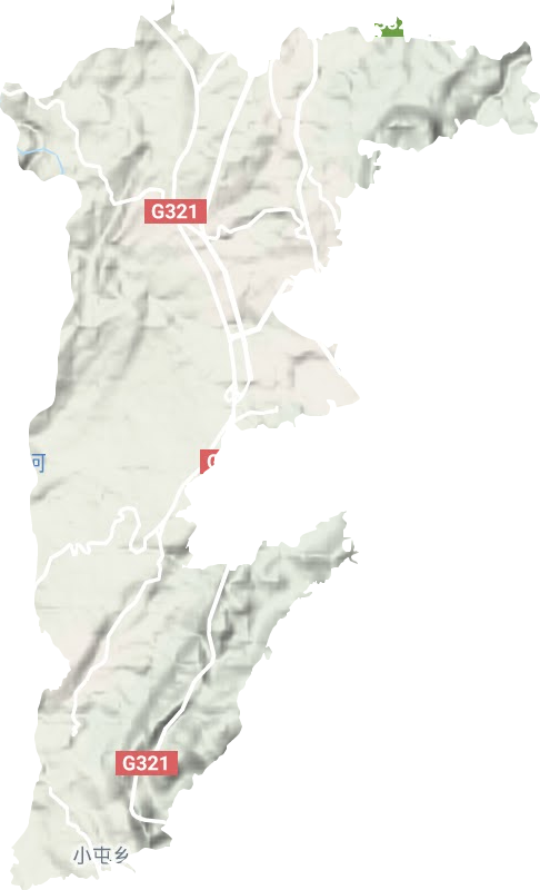 顺德街道地形地图