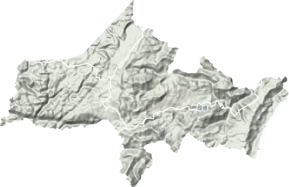 绿塘乡地形地图
