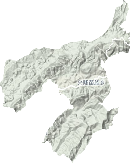兴隆乡地形地图