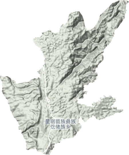 星宿乡地形地图