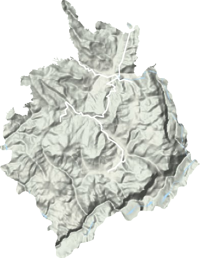 中坪镇地形地图