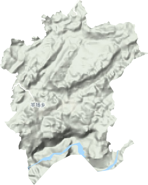 金兰镇地形地图