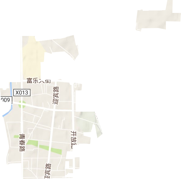 泉河街道地形地图