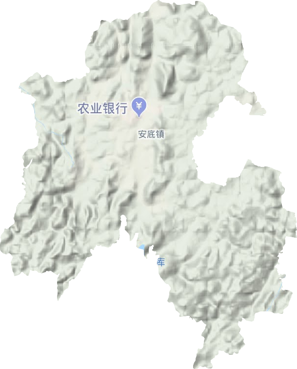 安底镇地形地图