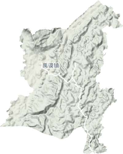 禹谟镇地形地图
