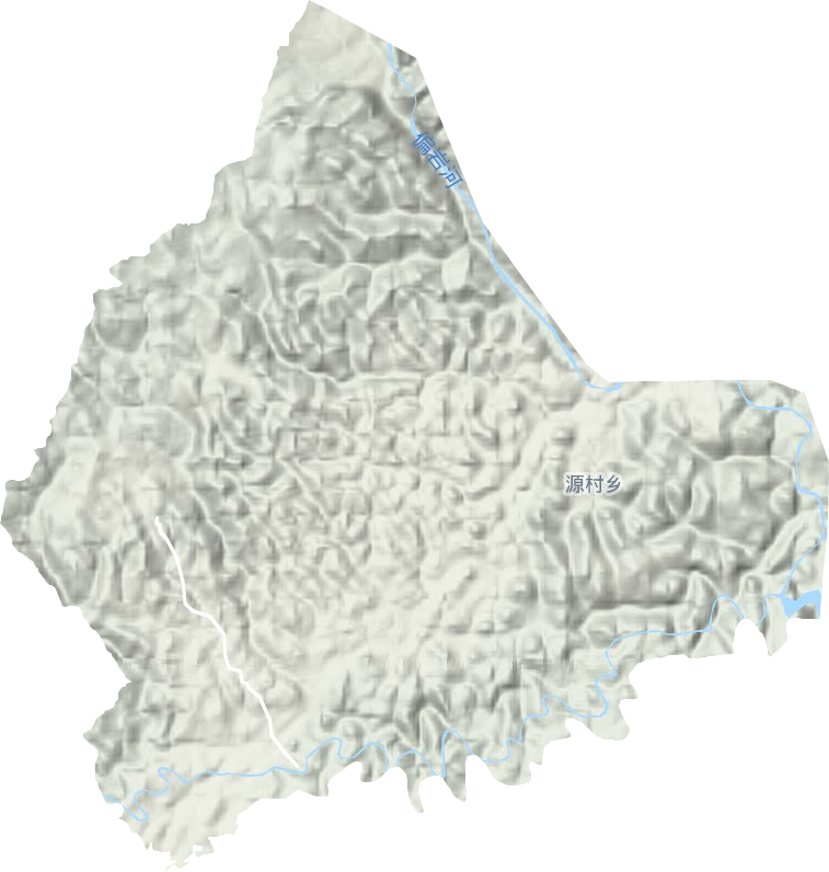 源村镇地形地图