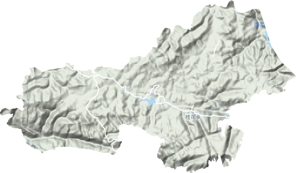 桂花乡地形地图