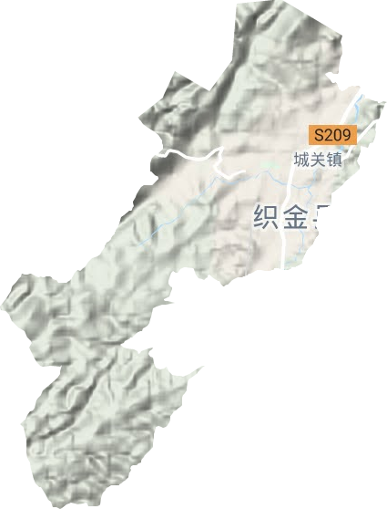 文腾街道地形地图