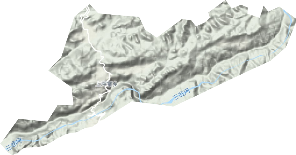 上坪寨乡地形地图