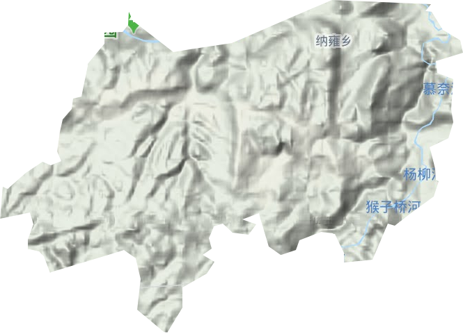 纳雍乡地形地图