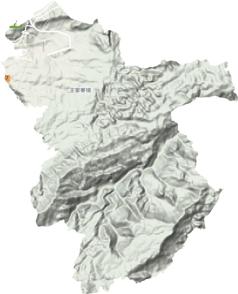 居仁街道地形地图