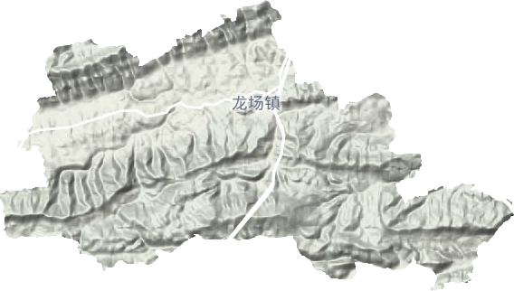 龙场镇地形地图