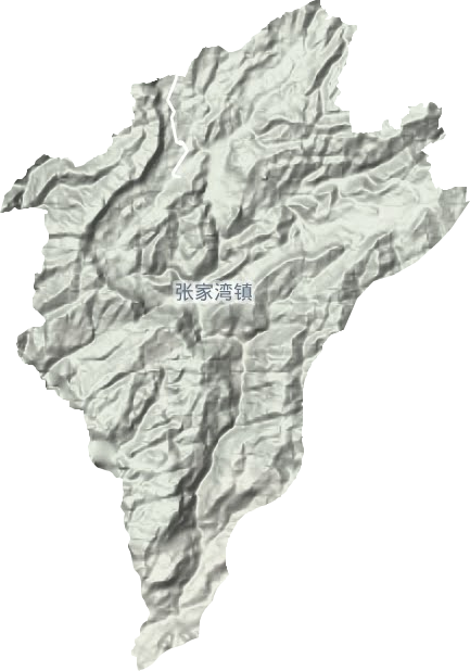 张家湾镇地形地图