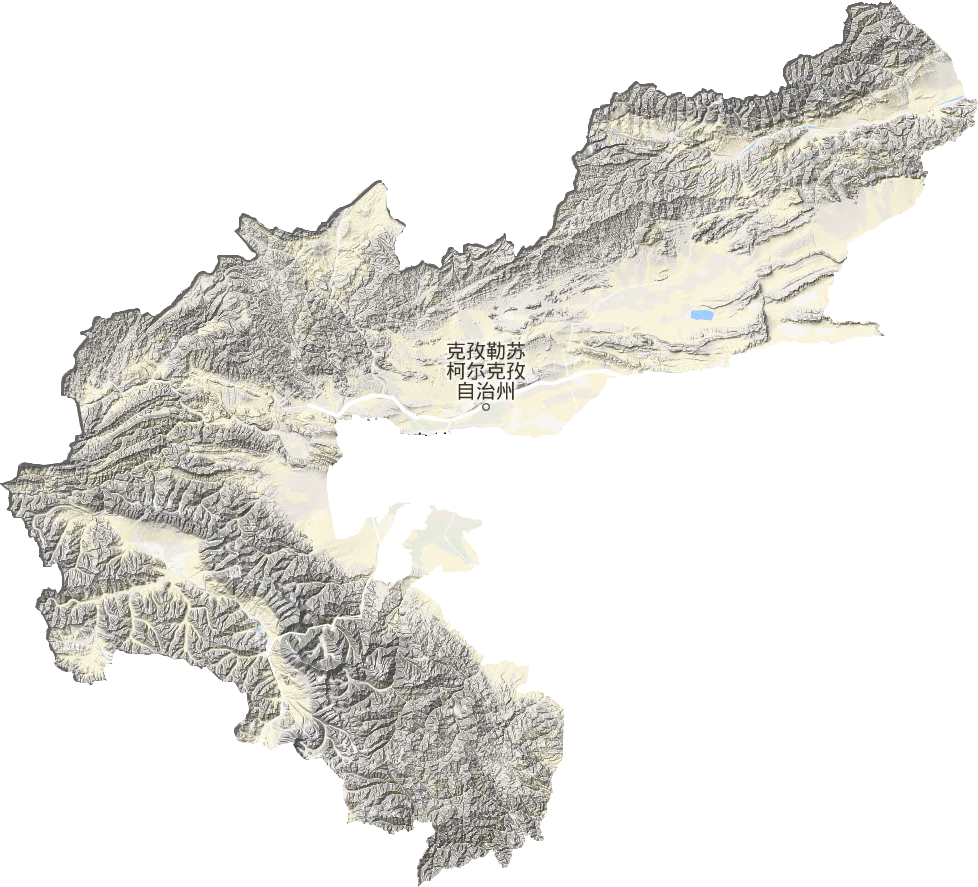 克孜勒苏州地形地图